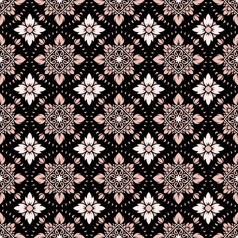 抽象花卉图案的矢量背景