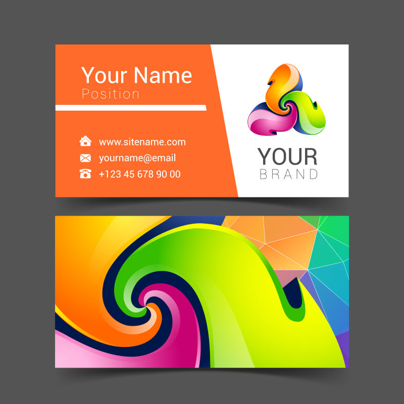 创意矢量彩色企业标志设计