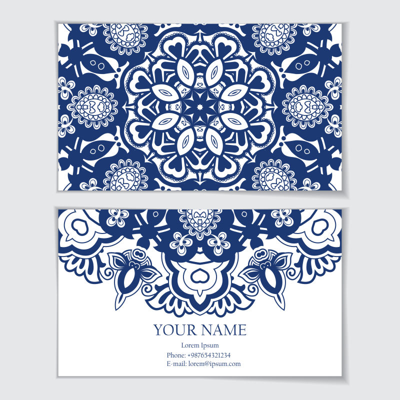 创意的名片花纹设计