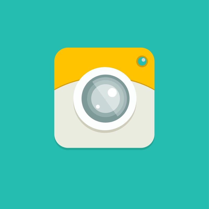 矢量的创意相机图标