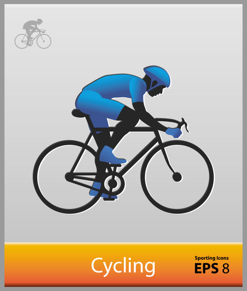 矢量的赛车运动体育象形图