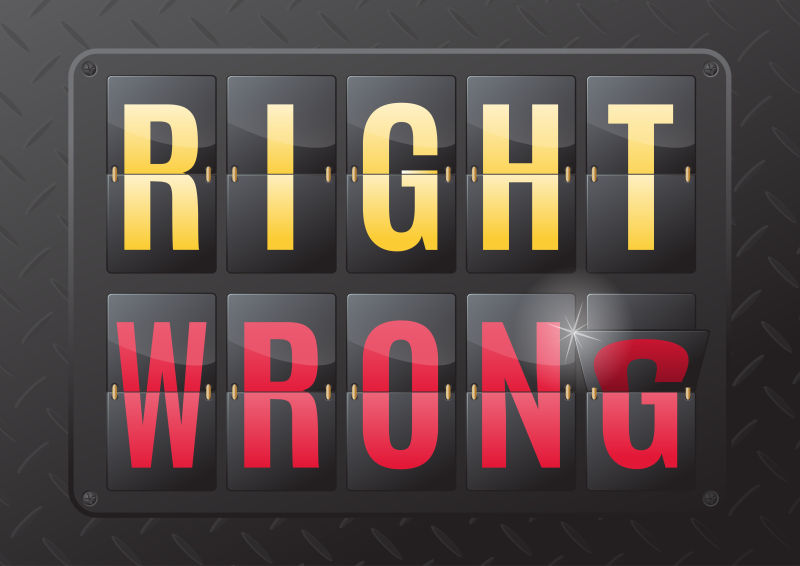 矢量对和错的金属日历设计