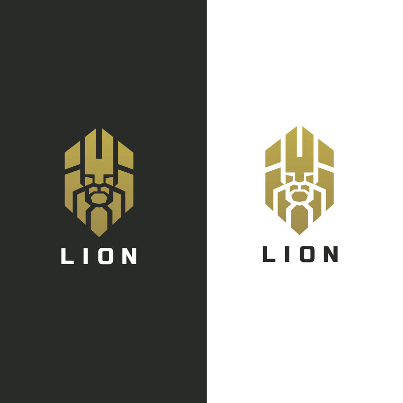 创意矢量狮子创意标志