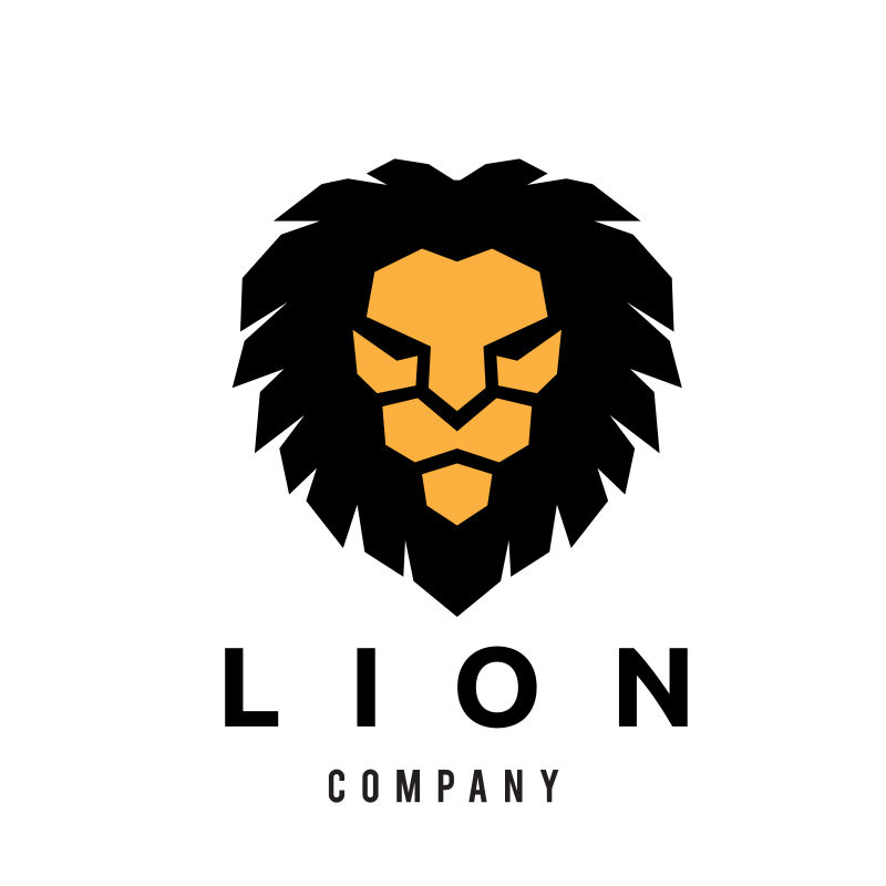 矢量狮子图形的标志设计