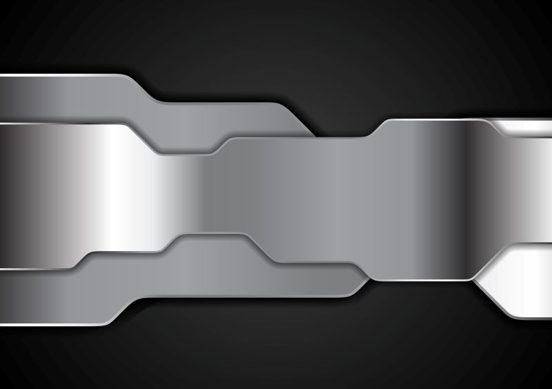 金属质感的矢量背景