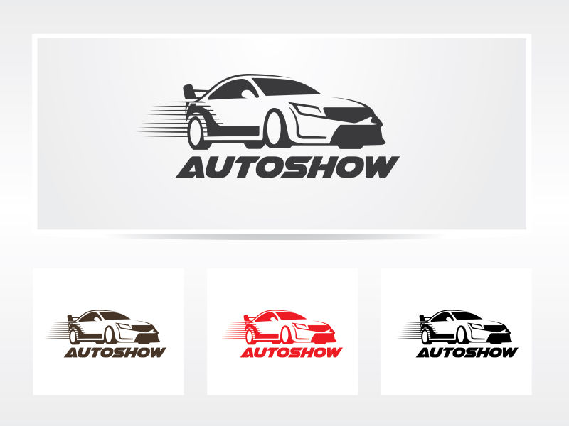 矢量的汽车车展标识设计