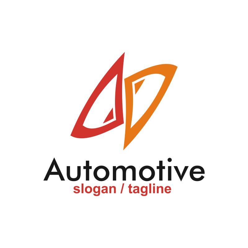 矢量的抽象汽车标志设计