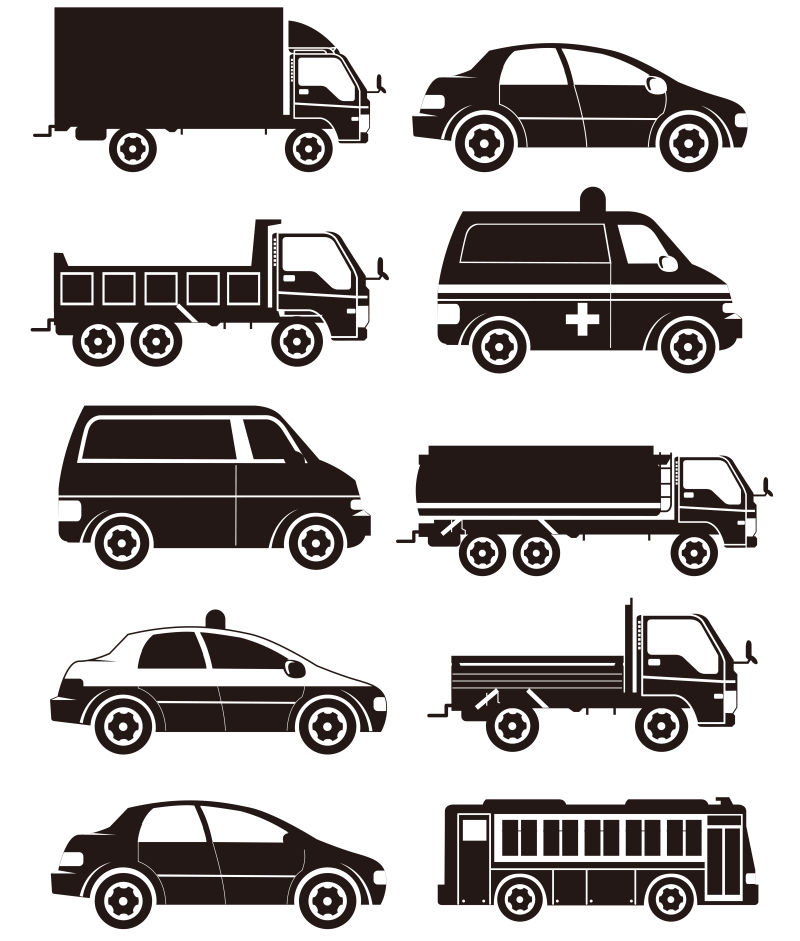 矢量的运输工具插图