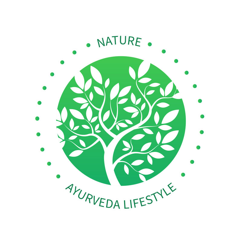 矢量自然绿色元素图标