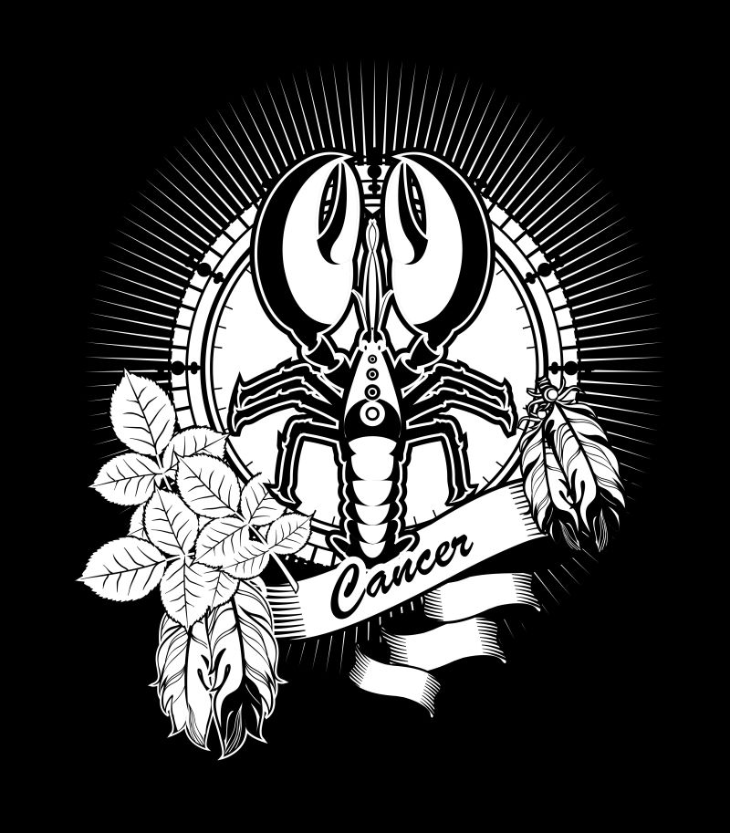 矢量的巨蟹座logo设计