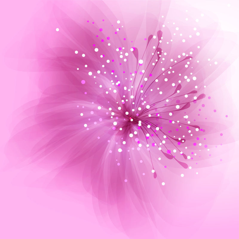 梦幻风格的矢量花卉背景