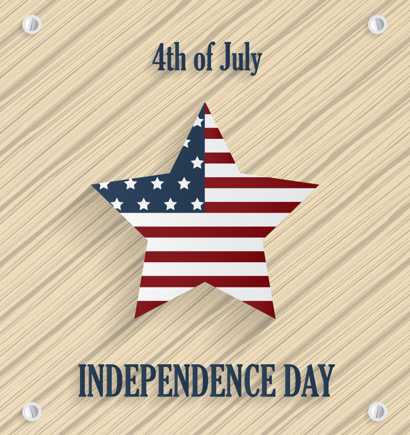 背景图片id: 226960 创意矢量自由女神形状的美国独立日海报图片id