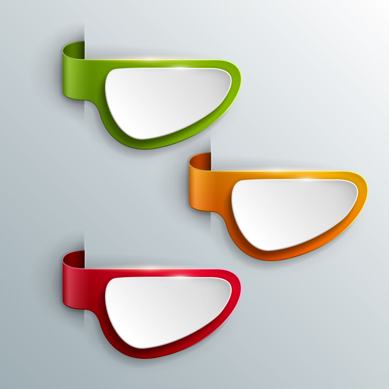 空白的矢量标签设计