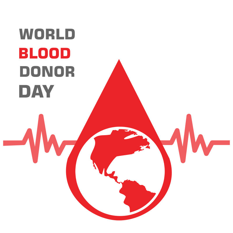 矢量的献血主题插图设计