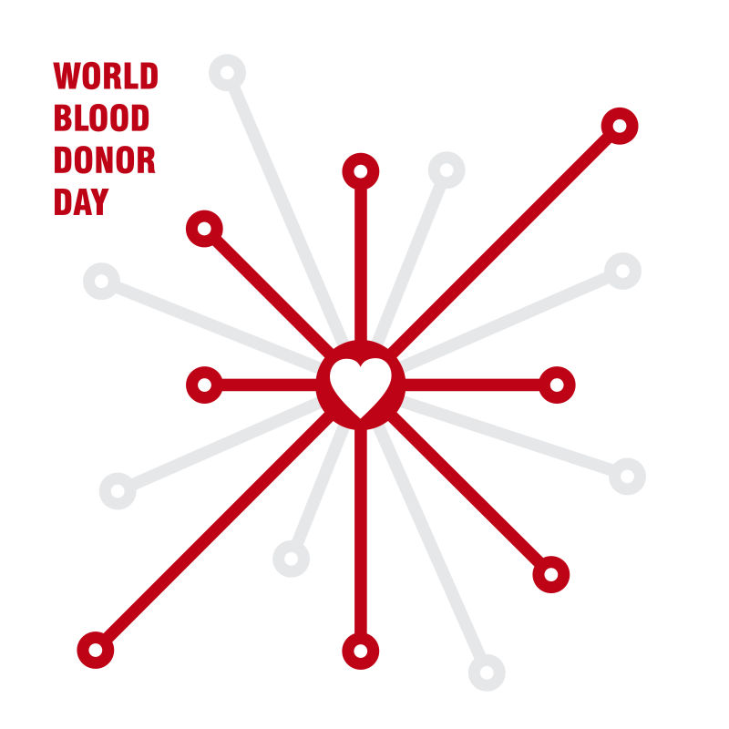 世界献血理念宣传插图设计