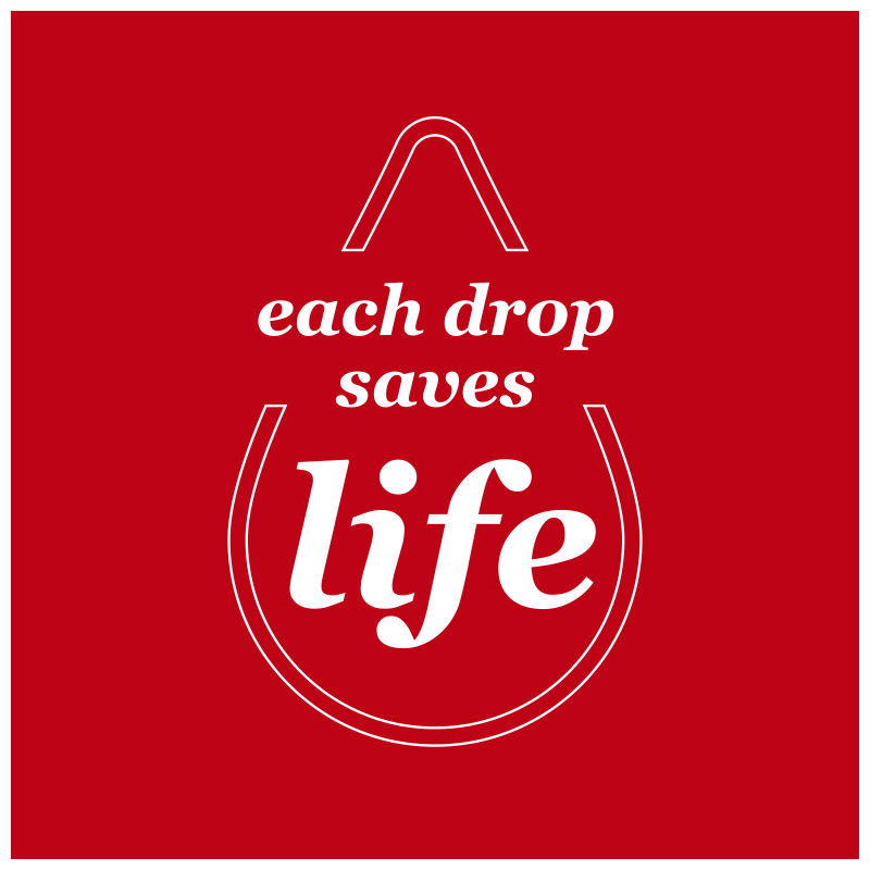 创意的献血标志矢量设计
