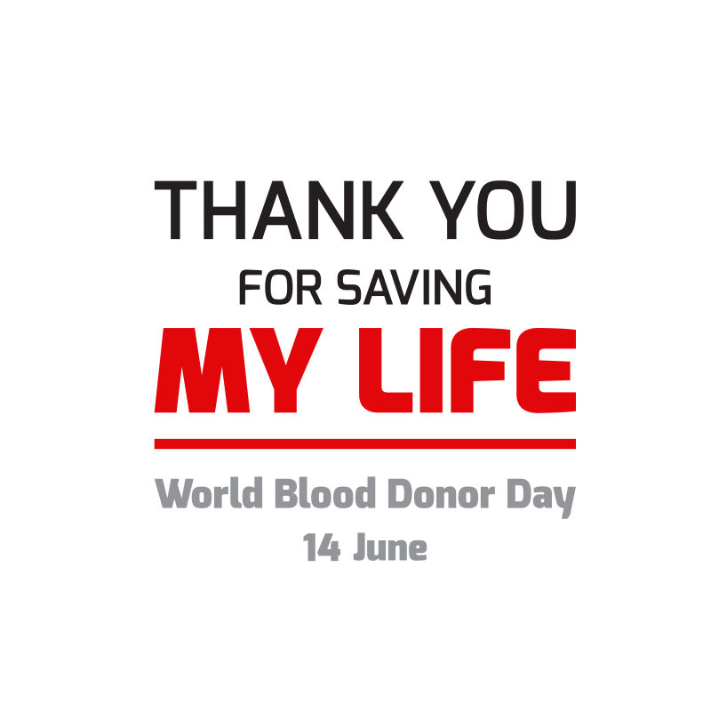 矢量的献血标语设计