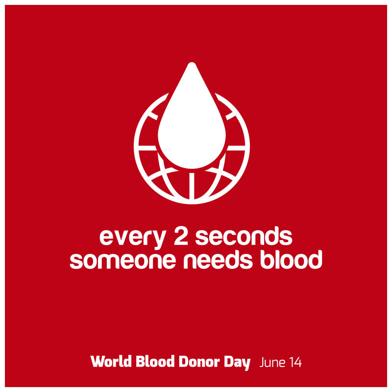 矢量的献血概念插图