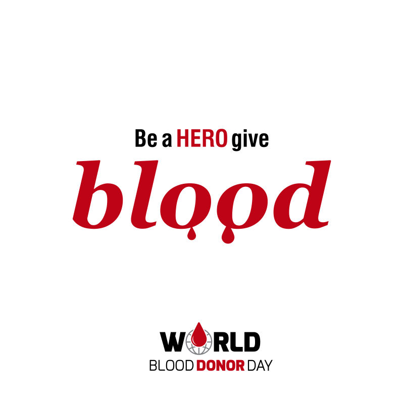 献血观念宣传的矢量插图
