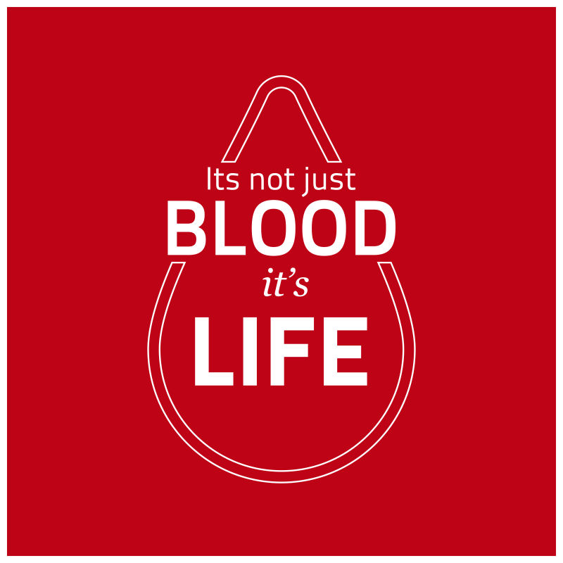 矢量的献血理念插图