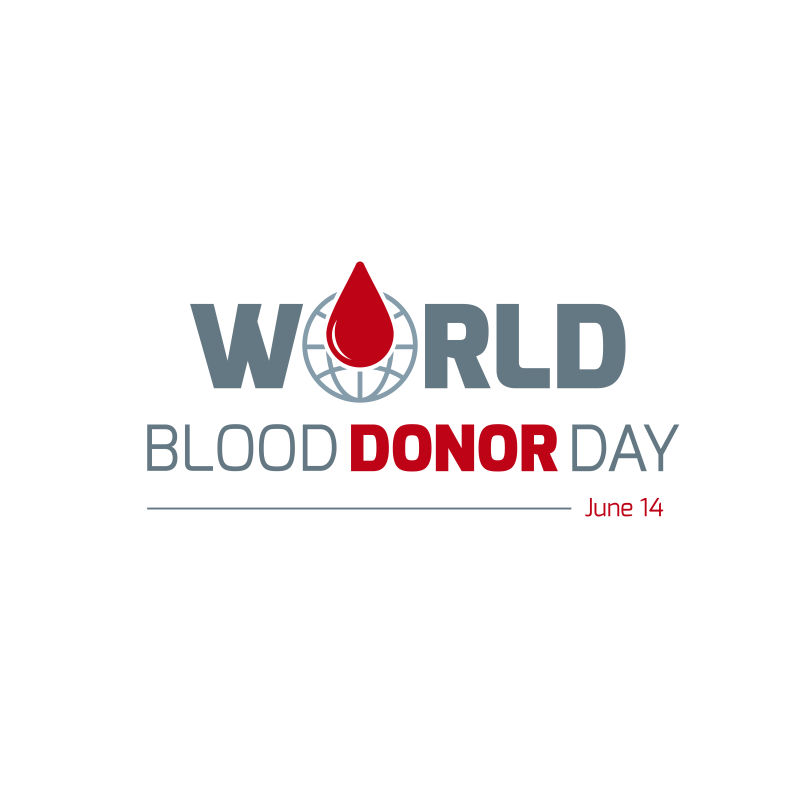 世界献血者日矢量插图