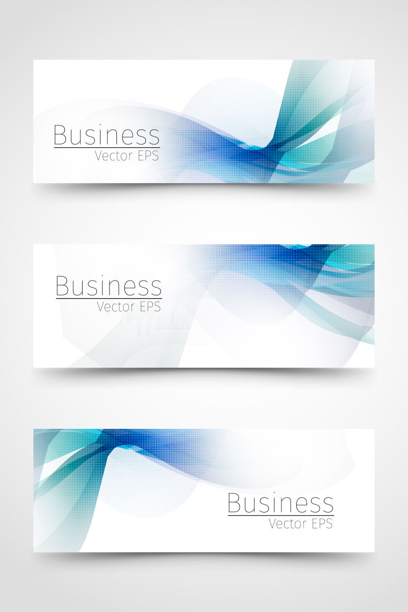 矢量商业横幅设计