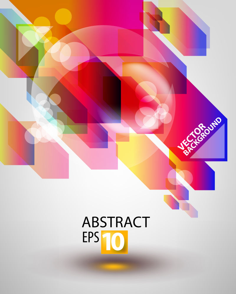 矢量的彩色几何图案抽象背景