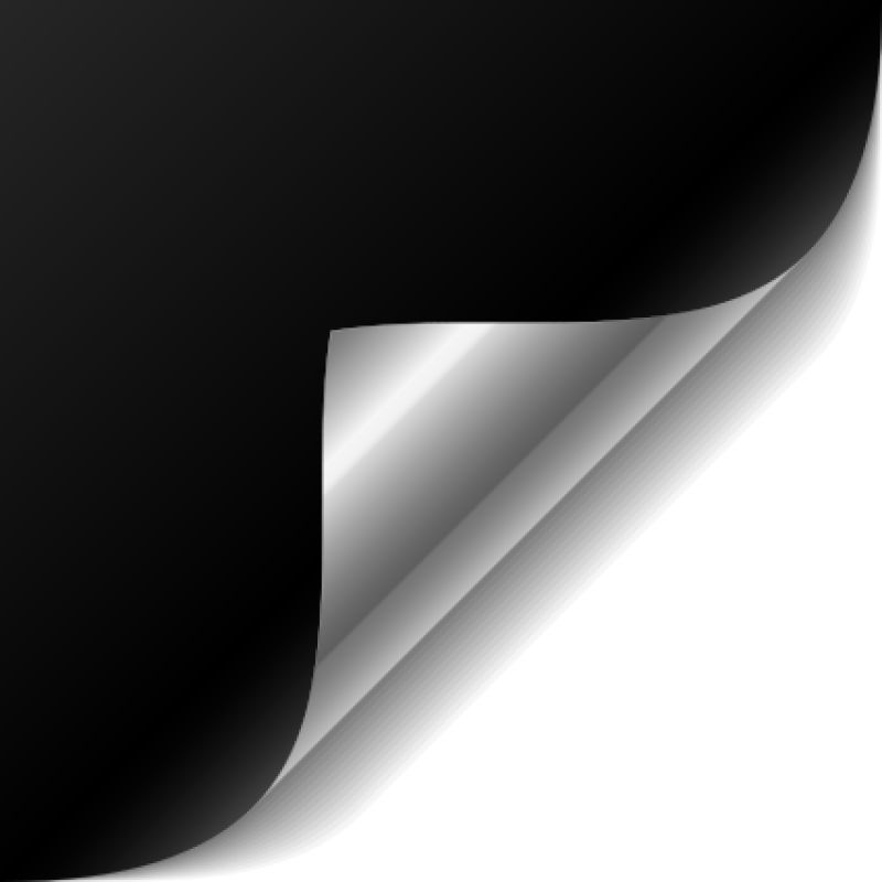 银色背景的黑色卷页矢量插图