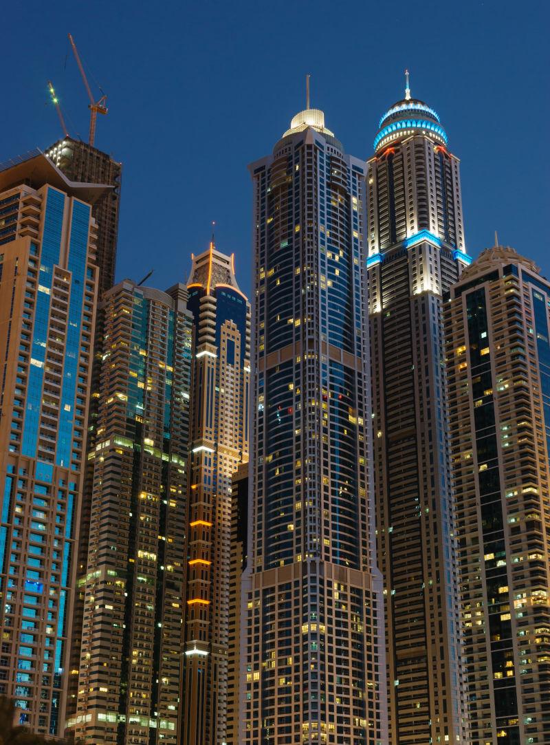 迪拜的豪华建筑