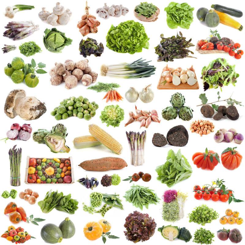 各种新鲜的蔬菜