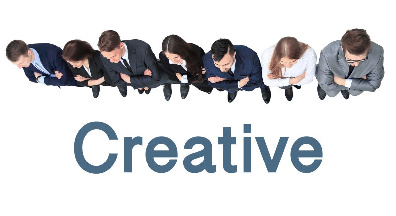 商人站在白色背景上