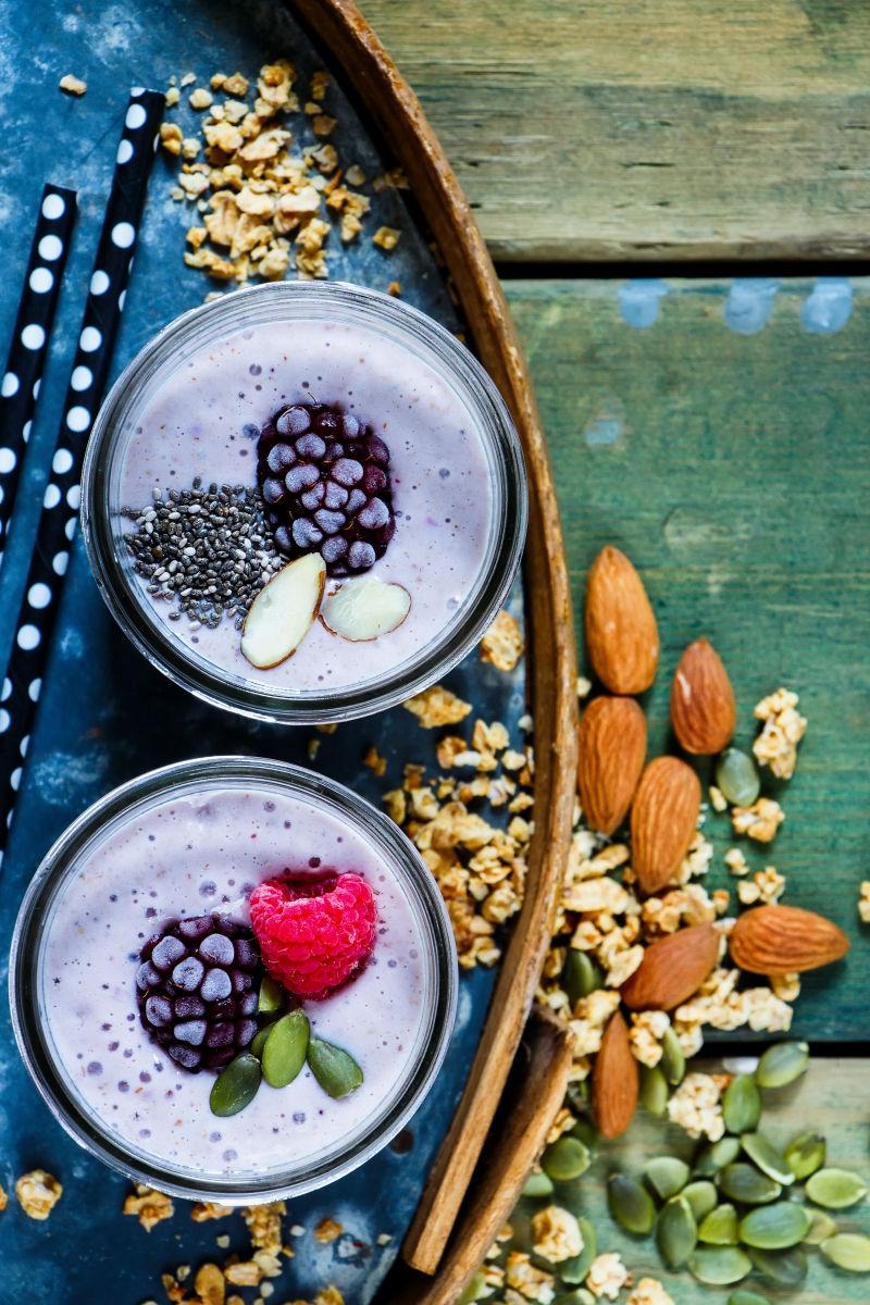 健康的水果冰沙