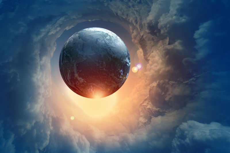 空间中地球影像