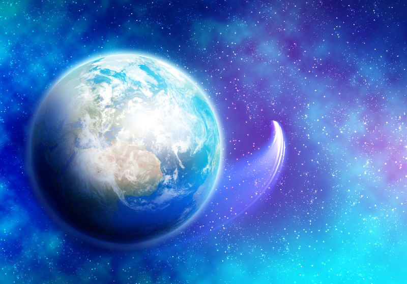 彗星与地球的擦肩而过