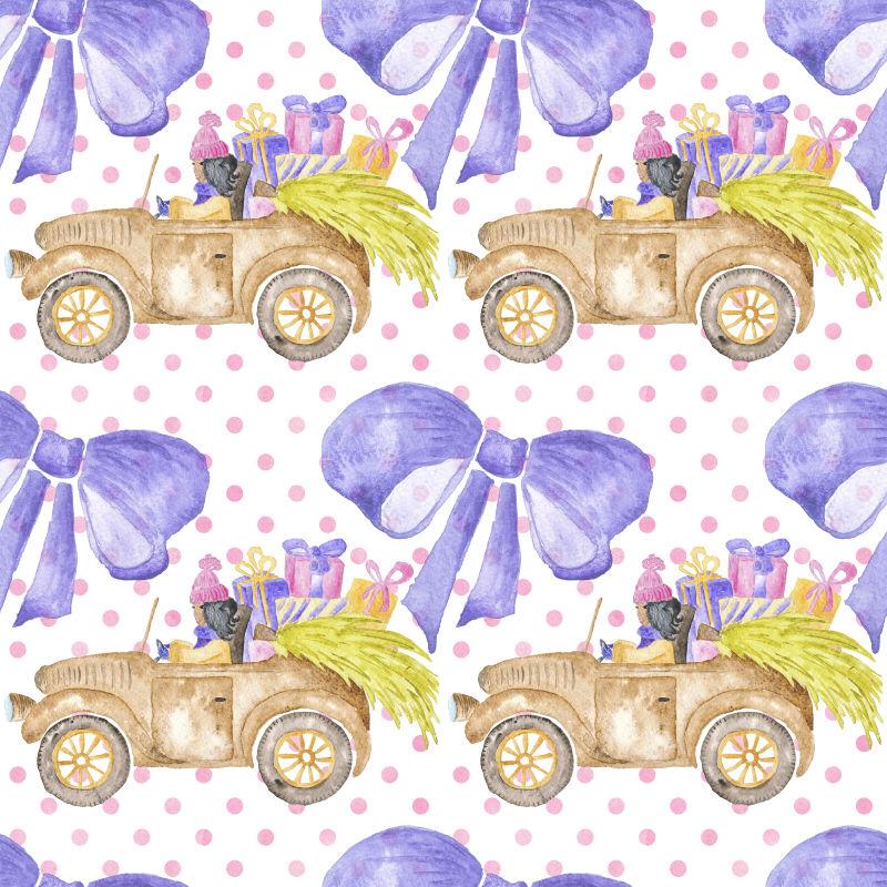 老式圣诞手绘背景