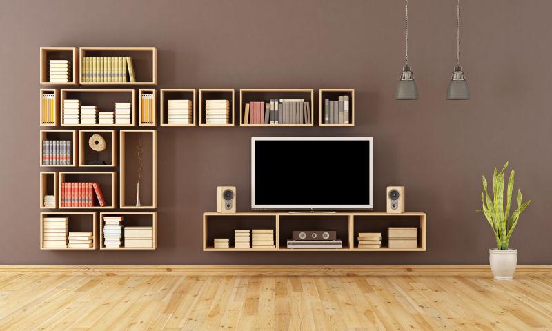 木地板的客厅内部不装修设计效果