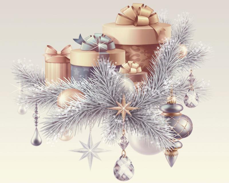 圣诞节的装饰花