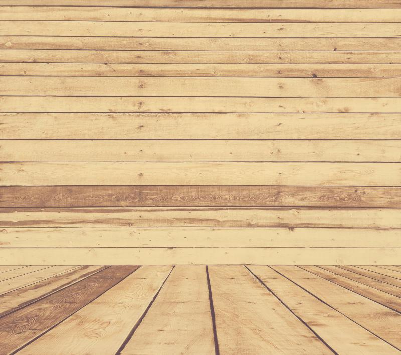 复古的木制旧房间