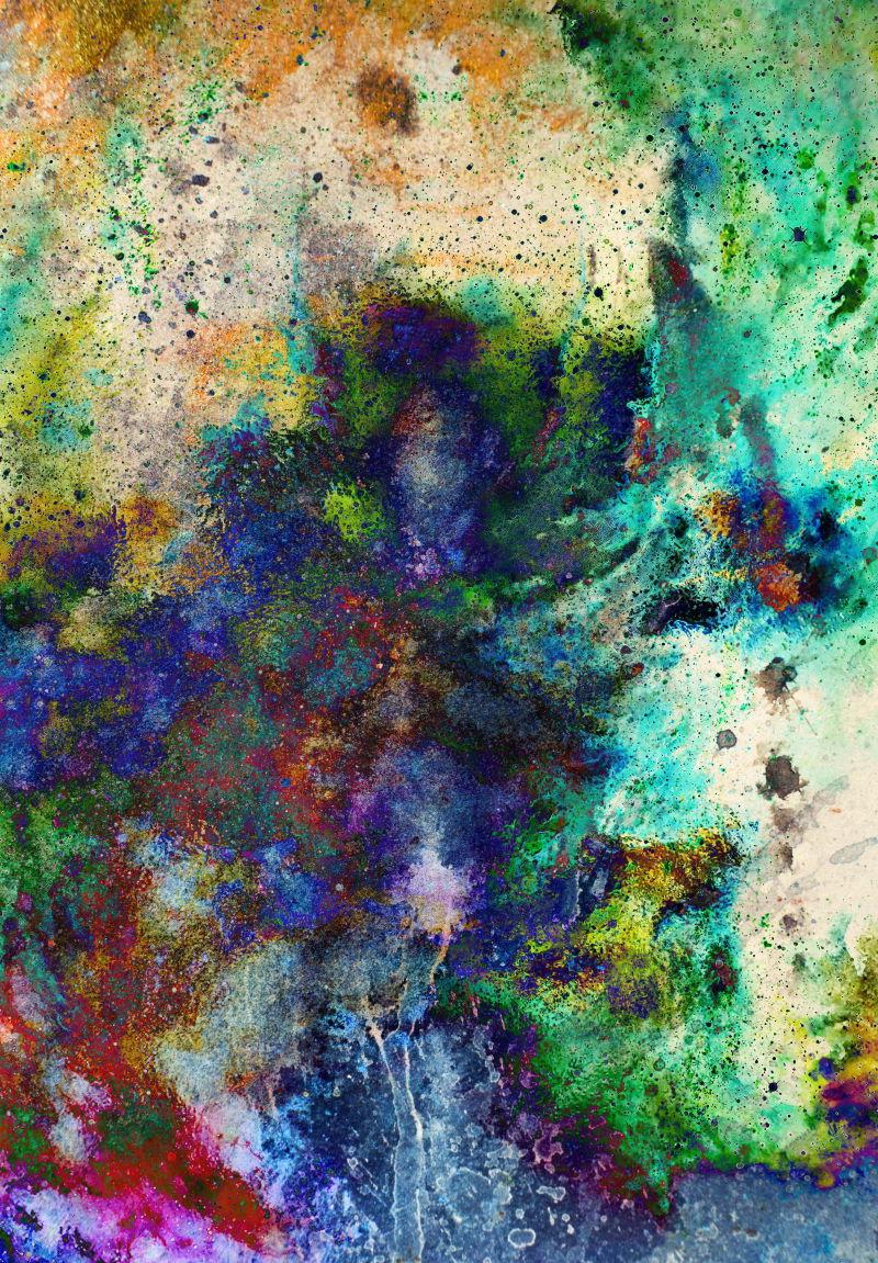 水彩抽象斑点背景