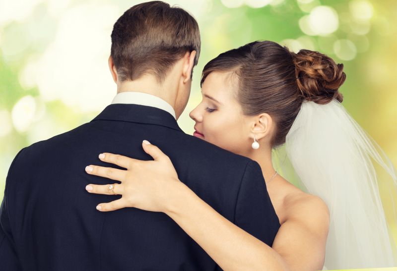 婚礼上的甜美夫妻