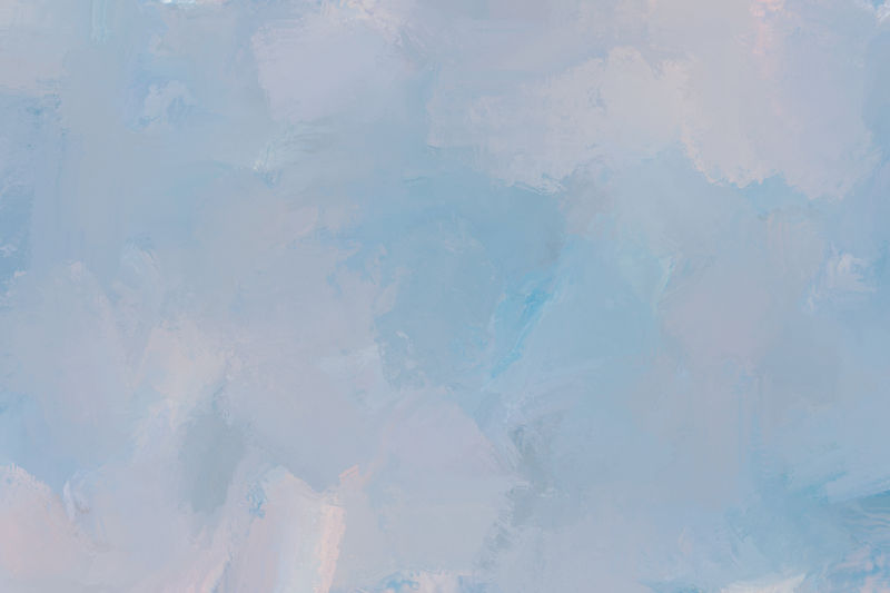 浅色手绘艺术油画