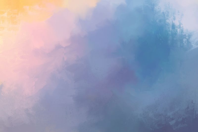 渐变色艺术油画