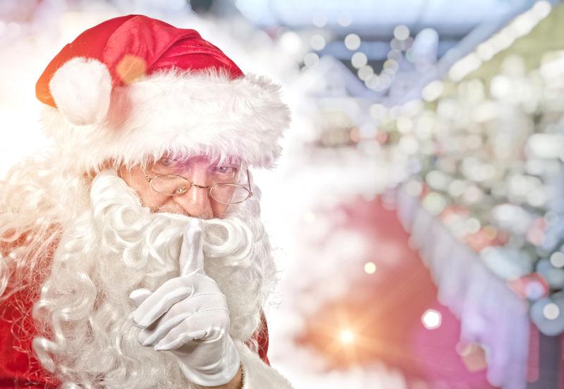 白胡子圣诞老人肖像