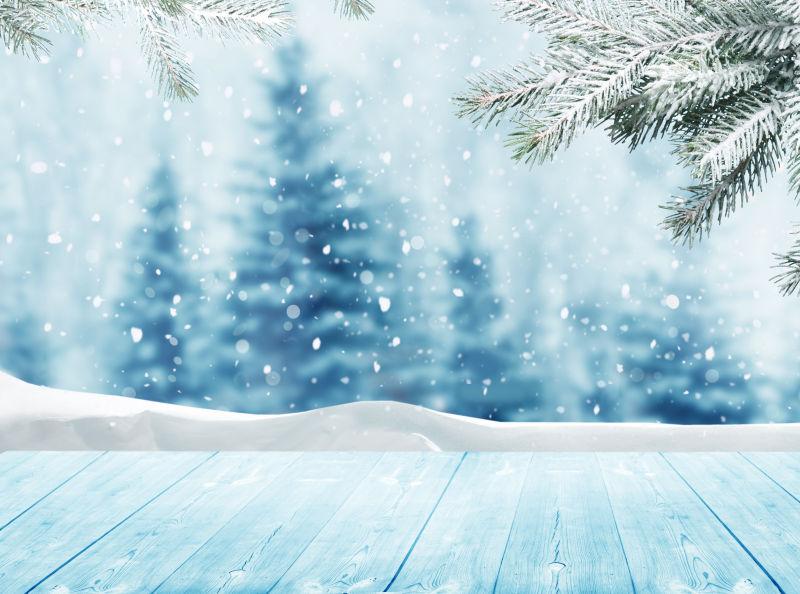 冬季雪地背景图片 冬天下雪背景素材 高清图片 摄影照片 寻图免费打包下载