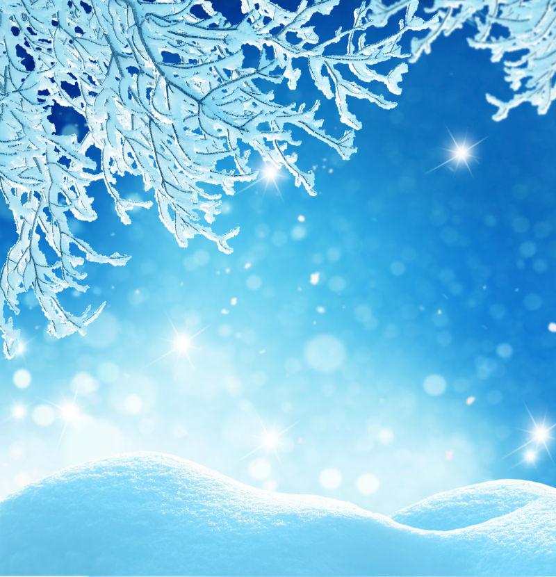 冬季雪地背景图片 美丽的雪地背景素材 高清图片 摄影照片 寻图免费打包下载