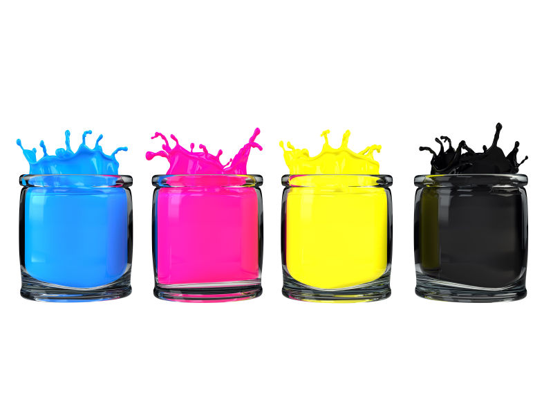 被子形式CMYK概念