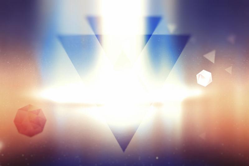 彩色抽象光线背景