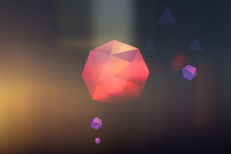 抽象立方体背景