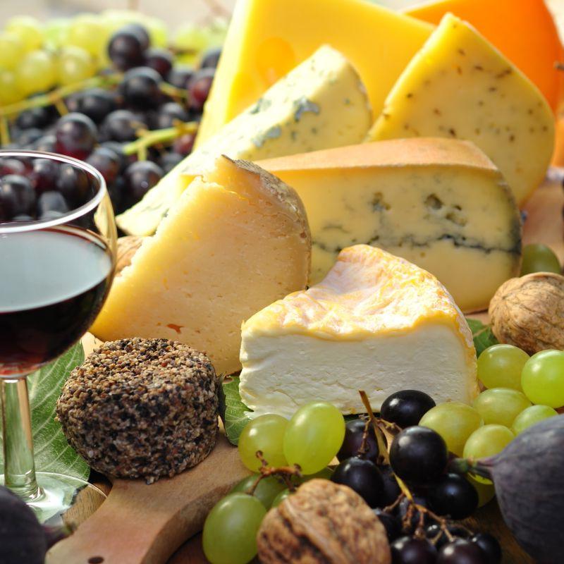奶酪葡萄和无花果