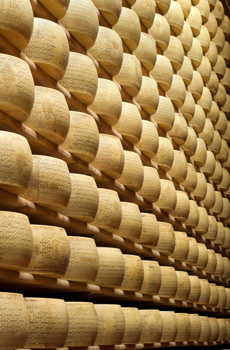 库房里的奶酪堆